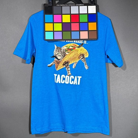 Taco Cat Spelled Backwards Is Tacocat T Shirt Boy/Girl Size XL . - Picture 10 of 11